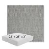 Picture of Pique Ash | 25" x 25" x 3" Square Outdoor Cushion - Sunbrella© Fabric