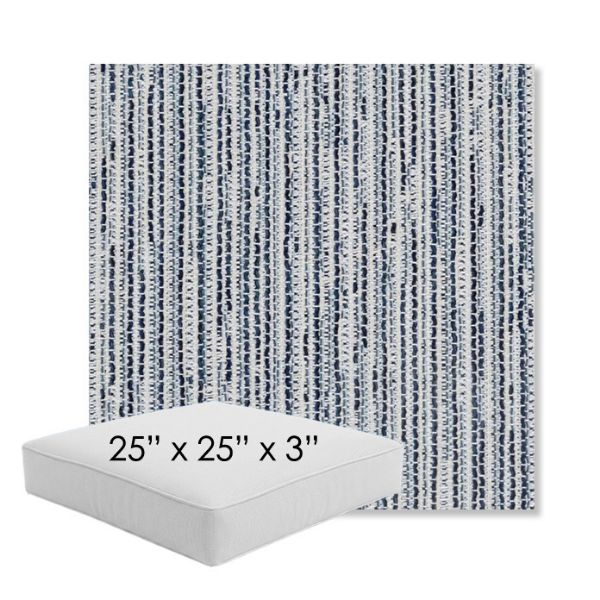 Picture of Tectonic Coastal | 25" x 25" x 3" Square Outdoor Cushion - Sunbrella© Fabric