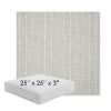 Picture of Ticking Fog | 25" x 25" x 3" Square Outdoor Cushion - Sunbrella© Fabric