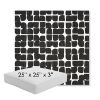 Picture of Toggle Inkblot | 25" x 25" x 3" Square Outdoor Cushion - Sunbrella© Fabric