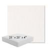 Picture of Abstraction Snow | 25" x 25" x 4" Square Outdoor Cushion - Sunbrella© Fabric