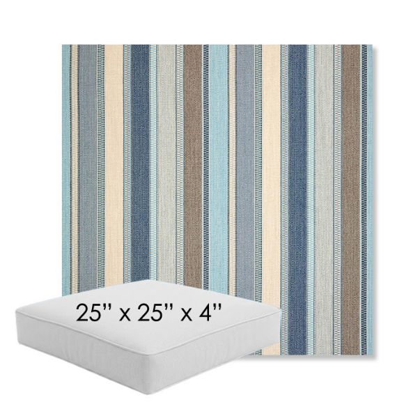 Picture of Ascend Spa | 25" x 25" x 4" Square Outdoor Cushion - Sunbrella© Fabric
