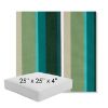 Picture of Beaming Lagoon | 25" x 25" x 4" Square Outdoor Cushion - Sunbrella© Fabric