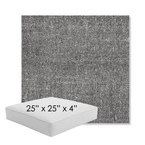 Picture of Chartres Granite | 25" x 25" x 4" Square Outdoor Cushion - Sunbrella© Fabric
