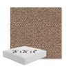 Picture of Dumont Taupe | 25" x 25" x 4" Square Outdoor Cushion - Sunbrella© Fabric