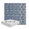 Picture of Figure Indigo | 25" x 25" x 4" Square Outdoor Cushion - Sunbrella© Fabric