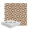 Picture of Hoopla Cold Brew | 25" x 25" x 4" Square Outdoor Cushion - Sunbrella© Fabric