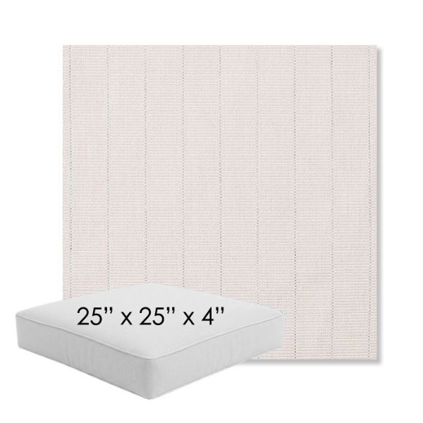 Picture of Kaia Linen | 25" x 25" x 4" Square Outdoor Cushion - Sunbrella© Fabric