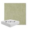 Picture of Leaf Structure Aloe | 25" x 25" x 4" Square Outdoor Cushion - Sunbrella© Fabric