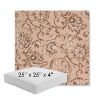 Picture of Martha Floral Dogwood | 25" x 25" x 4" Square Outdoor Cushion - Sunbrella© Fabric