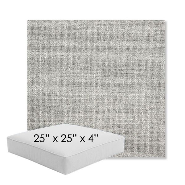 Picture of Piazza Pebble | 25" x 25" x 4" Square Outdoor Cushion - Sunbrella© Fabric