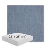 Picture of Pique Denim | 25" x 25" x 4" Square Outdoor Cushion - Sunbrella© Fabric