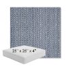 Picture of Posh Sapphire | 25" x 25" x 4" Square Outdoor Cushion - Sunbrella© Fabric