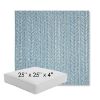 Picture of Posh Sky | 25" x 25" x 4" Square Outdoor Cushion - Sunbrella© Fabric