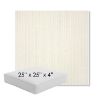 Picture of Proven Ivory | 25" x 25" x 4" Square Outdoor Cushion - Sunbrella© Fabric