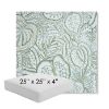 Picture of Sensibilty Spring | 25" x 25" x 4" Square Outdoor Cushion - Sunbrella© Fabric
