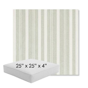 Picture of Tranquil Sage | 25" x 25" x 4" Square Outdoor Cushion - Sunbrella© Fabric