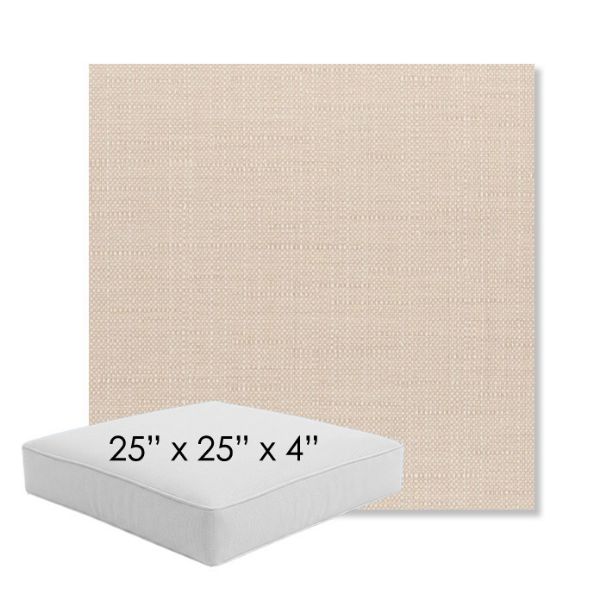 Picture of Willa Linen | 25" x 25" x 4" Square Outdoor Cushion - Sunbrella© Fabric