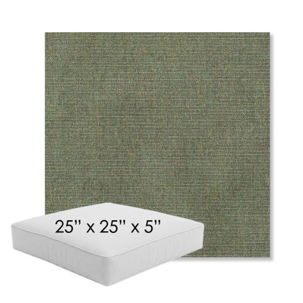 Picture of Ambrose Fern | 25" x 25" x 5" Square Outdoor Cushion - Sunbrella© Fabric