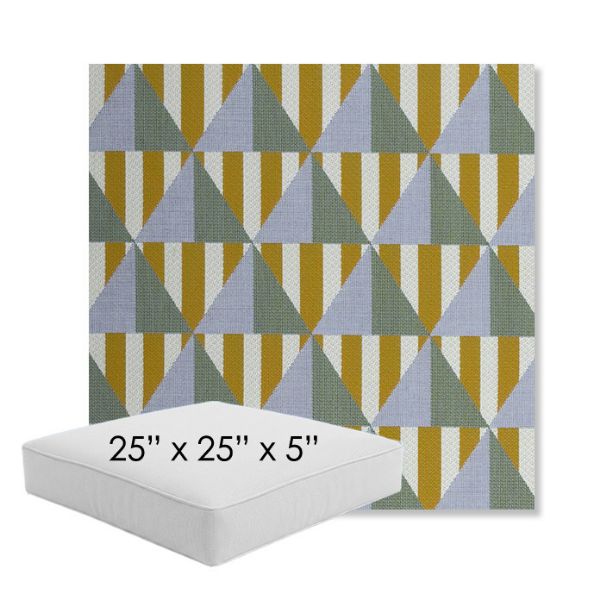 Picture of Buoy Key West | 25" x 25" x 5" Square Outdoor Cushion - Sunbrella© Fabric