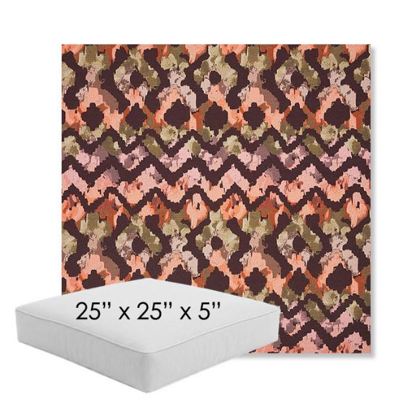 Picture of Inga Gypsy | 25" x 25" x 5" Square Outdoor Cushion - Sunbrella© Fabric