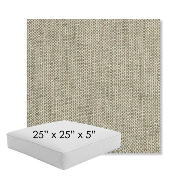 Picture of Nova Moss | 25" x 25" x 5" Square Outdoor Cushion - Sunbrella© Fabric