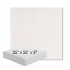 Picture of Nova Parchment | 25" x 25" x 5" Square Outdoor Cushion - Sunbrella© Fabric