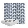 Picture of Underline Denim | 25" x 25" x 5" Square Outdoor Cushion - Sunbrella© Fabric