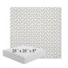 Picture of Underline Dove | 25" x 25" x 5" Square Outdoor Cushion - Sunbrella© Fabric