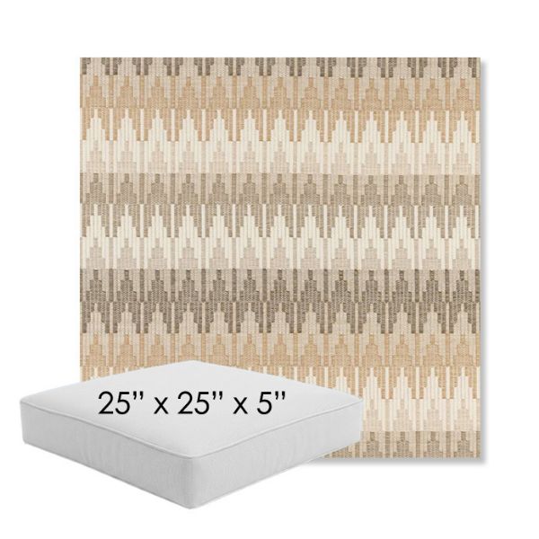 Picture of Valley Dune | 25" x 25" x 5" Square Outdoor Cushion - Sunbrella© Fabric