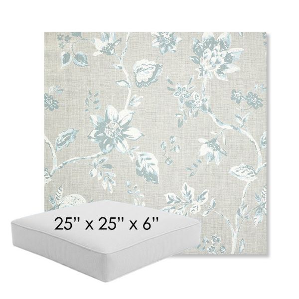 Picture of Ariana Dew | 25" x 25" x 6" Square Outdoor Cushion - Sunbrella© Fabric