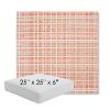 Picture of Benson Guava | 25" x 25" x 6" Square Outdoor Cushion - Sunbrella© Fabric