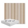 Picture of Entice Linen | 25" x 25" x 6" Square Outdoor Cushion - Sunbrella© Fabric