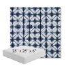 Picture of Midori Indigo | 25" x 25" x 6" Square Outdoor Cushion - Sunbrella© Fabric