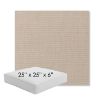 Picture of Play Oat | 25" x 25" x 6" Square Outdoor Cushion - Sunbrella© Fabric