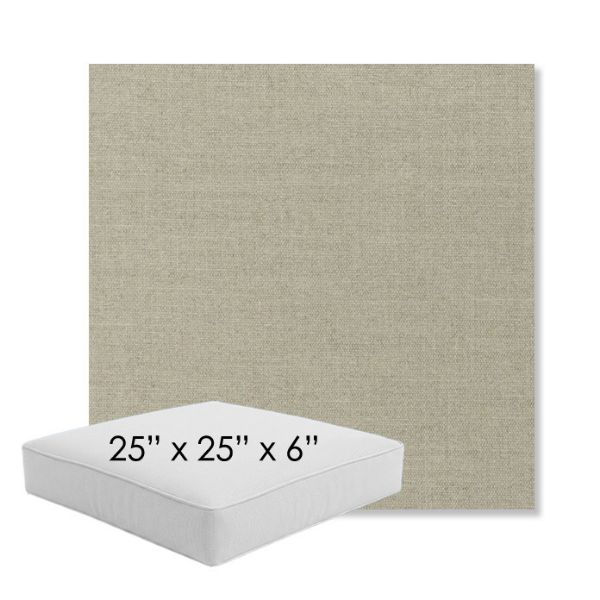 Picture of Play Sage | 25" x 25" x 6" Square Outdoor Cushion - Sunbrella© Fabric