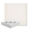 Picture of Posh Snow | 25" x 25" x 6" Square Outdoor Cushion - Sunbrella© Fabric