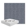 Picture of Rise Indigo | 25" x 25" x 6" Square Outdoor Cushion - Sunbrella© Fabric