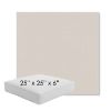 Picture of Shelter White | 25" x 25" x 6" Square Outdoor Cushion - Sunbrella© Fabric