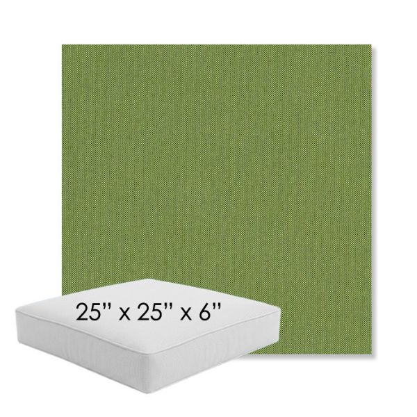 Picture of Spectrum Cilantro | 25" x 25" x 6" Square Outdoor Cushion - Sunbrella© Fabric