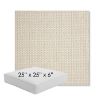 Picture of Tailored Snow | 25" x 25" x 6" Square Outdoor Cushion - Sunbrella© Fabric