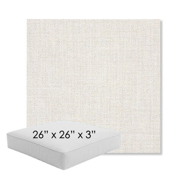 Picture of Bliss Linen | 26" x 26" x 3" Square Outdoor Cushion - Sunbrella© Fabric