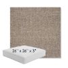 Picture of Chartres Truffle | 26" x 26" x 3" Square Outdoor Cushion - Sunbrella© Fabric
