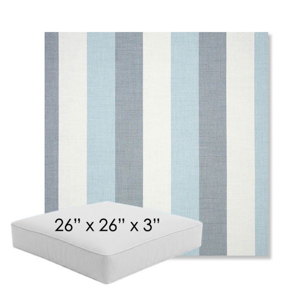 Picture of Direction Dew | 26" x 26" x 3" Square Outdoor Cushion - Sunbrella© Fabric