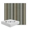 Picture of Entice Moss | 26" x 26" x 3" Square Outdoor Cushion - Sunbrella© Fabric