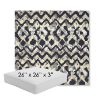 Picture of Inga Midnight | 26" x 26" x 3" Square Outdoor Cushion - Sunbrella© Fabric