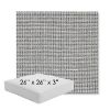 Picture of Kudos Newsprint | 26" x 26" x 3" Square Outdoor Cushion - Sunbrella© Fabric