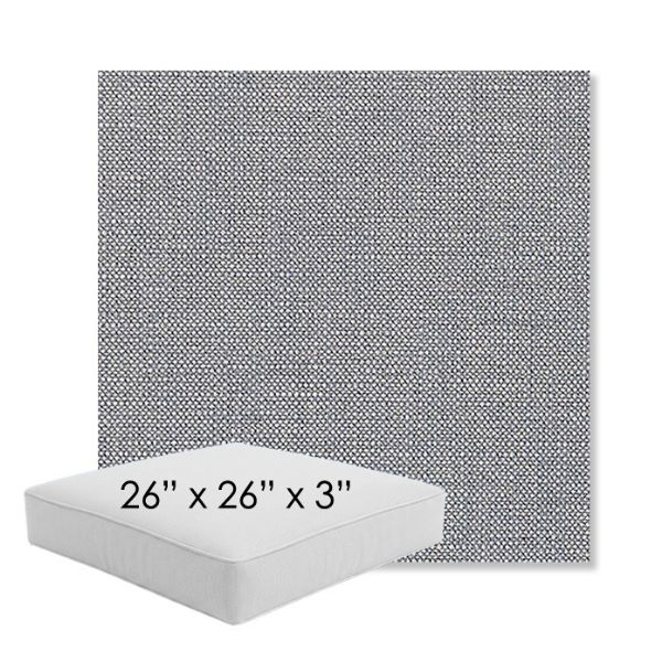 Picture of Linville Denim | 26" x 26" x 3" Square Outdoor Cushion - Sunbrella© Fabric