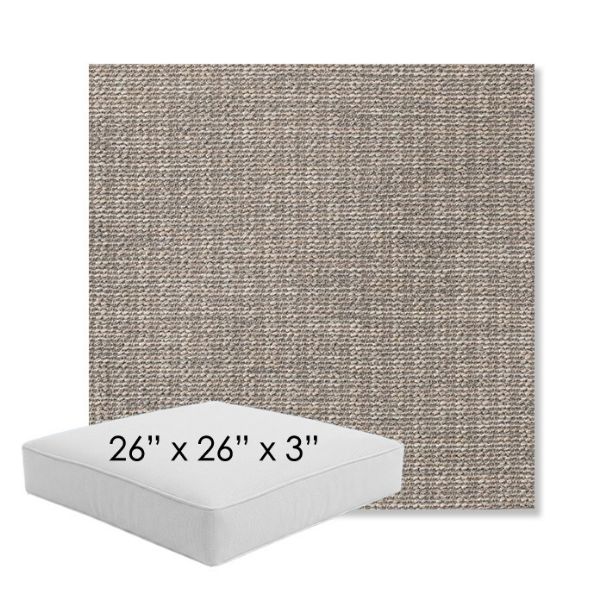 Picture of Momento Dove | 26" x 26" x 3" Square Outdoor Cushion - Sunbrella© Fabric