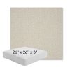 Picture of Odette Alabaster | 26" x 26" x 3" Square Outdoor Cushion - Sunbrella© Fabric